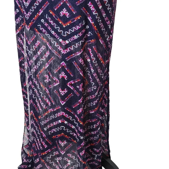 FIRE LOS ANGELES Women's Mesh Lightweight Spaghetti Strap Maxi Dress Size Small - Picture 8 of 16